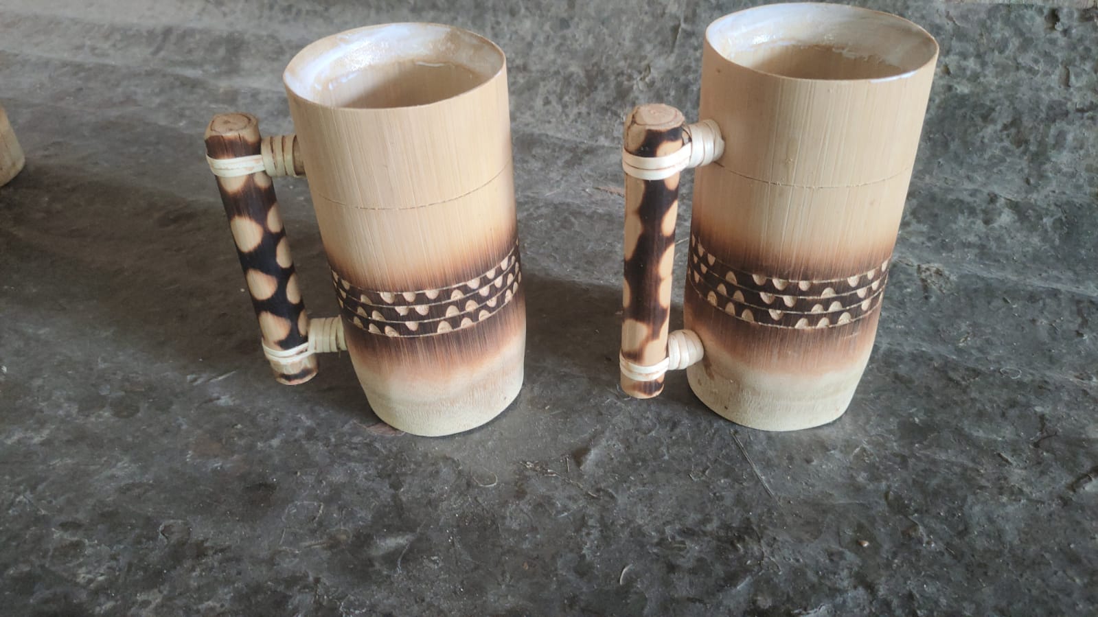 Bamboo Beer Mug (2 Nos. set)