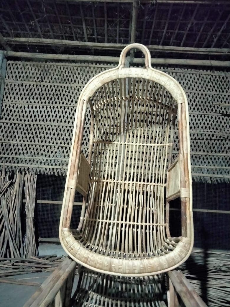 Swing Chair for Adults – Handcrafted Heavy Duty Zula with Accessories | Indoor & Outdoor Hanging Chair | Handmade Bamboo Swing for Balcony & Garden